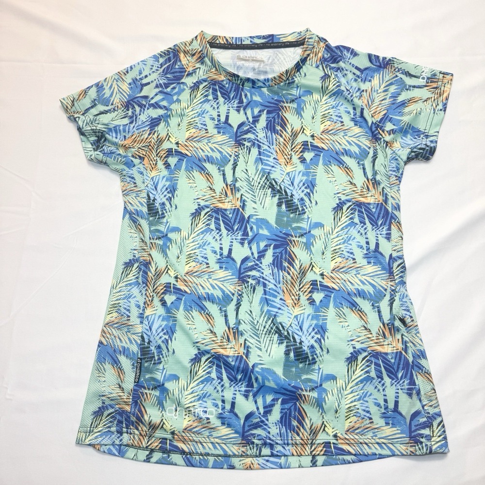 Dharco Short Sleeve Mountain Bike Jersey T Shirt womens small palm print
